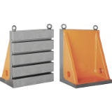 K1451 - Angle plates with or without T-slots cast iron