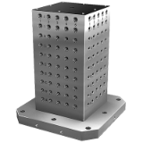 K0805 - Workholding cubes, grey cast iron with grid holes