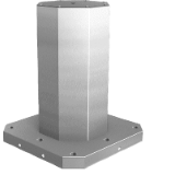 K1535 - Clamping towers, grey cast iron, 8-sided, with pre-machined clamping faces