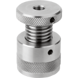 K1942 - Screw jack stainless steel, with flat face