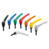 K0122 - Clamping levers with protective cap external thread