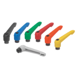 K0269 - Clamping levers with plastic handle internal thread