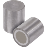 K0545 - 罐形磁铁，材质为 AlNiCo，具有配合公差