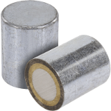 K0546 - 罐形磁铁，材质为 AlNiCo，无配合公差