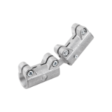 K0483 - Bride droite en aluminium à articulation sphérique double