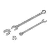 K1362 - Chiave ad anello / a forchetta con elementi di protezioneChiave ad anello / a forchetta con elementi di protezione